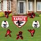 Big Dot of Happiness Karate Master - Yard Sign and Outdoor Lawn Decorations - Martial Arts Birthday Party Yard Signs - Set of 8
